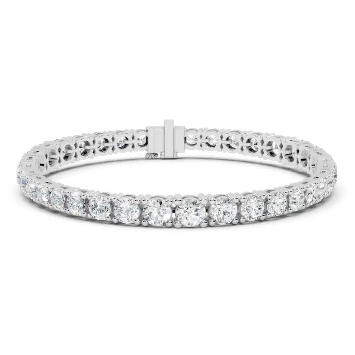 silver Premium Diamond Tennis Bracelet