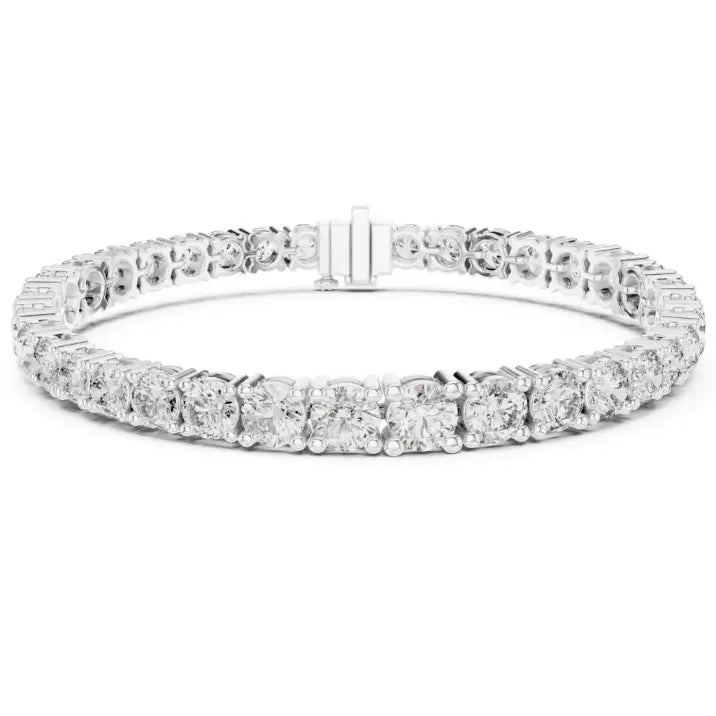 silver Premium Diamond Tennis Bracelet