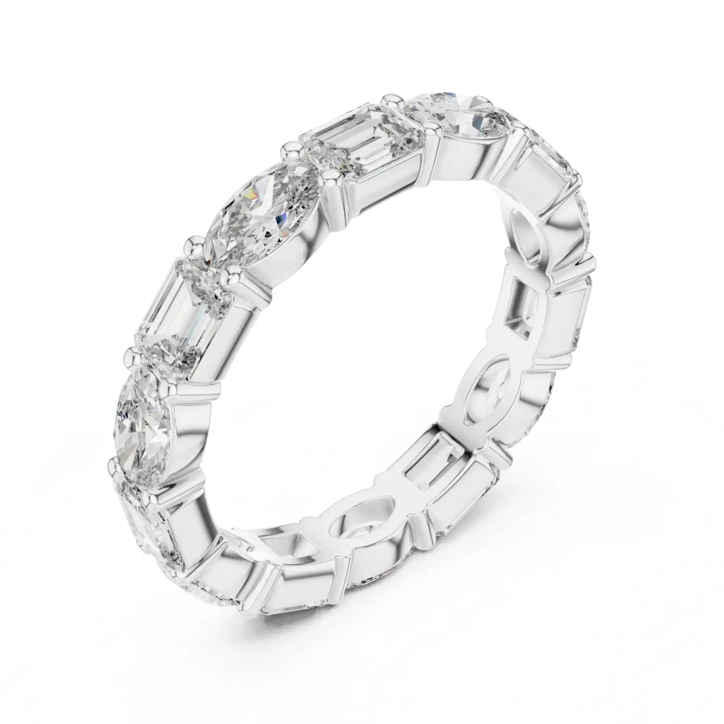 silver Radiant Love Band