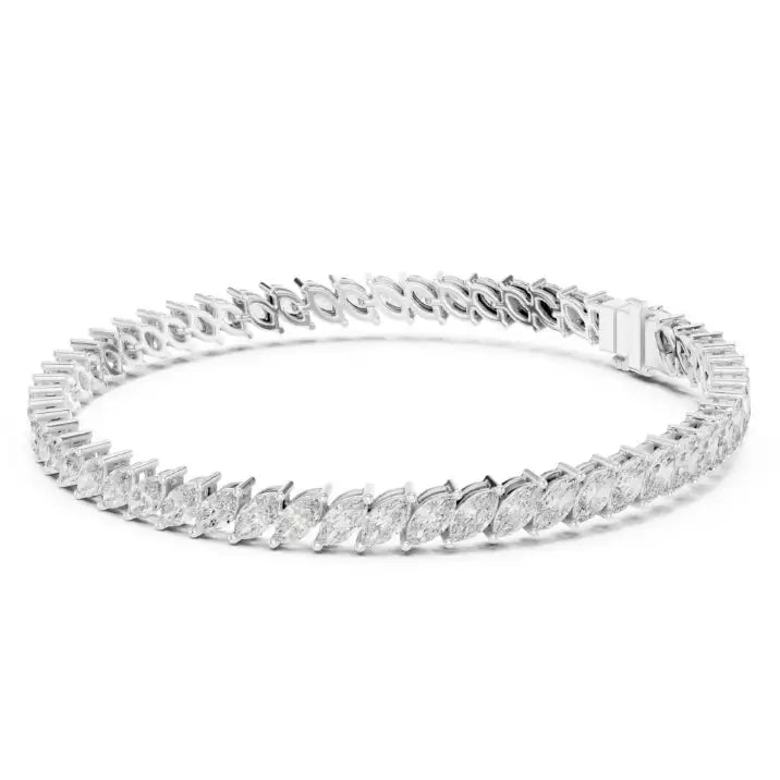 silver Marquise Spark Bracelet