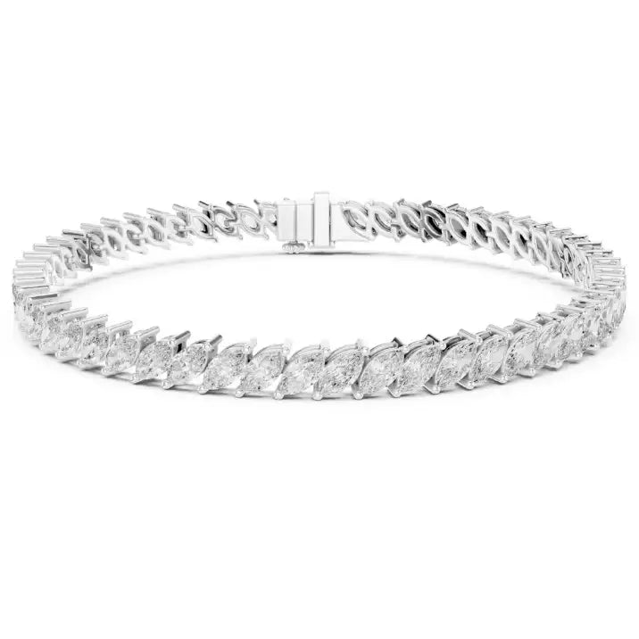 silver Marquise Spark Bracelet