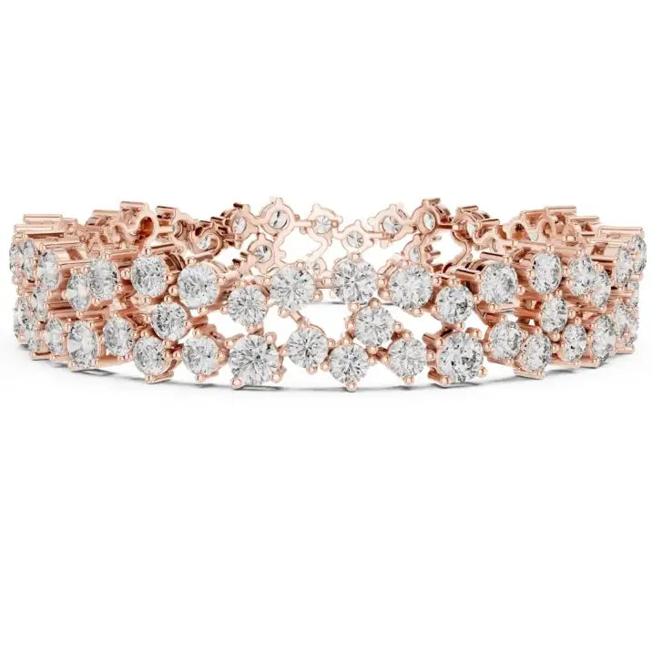 silver Premium Diamond Line Bracelet