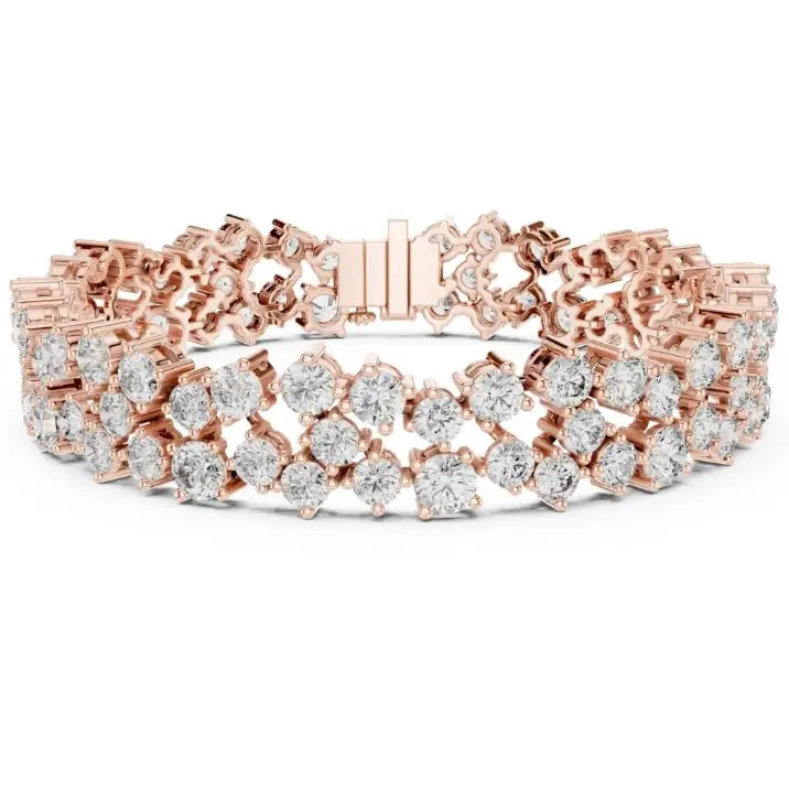 silver Premium Diamond Line Bracelet