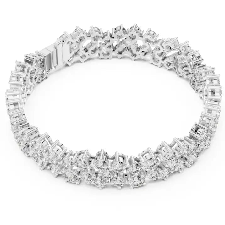 silver Premium Diamond Line Bracelet