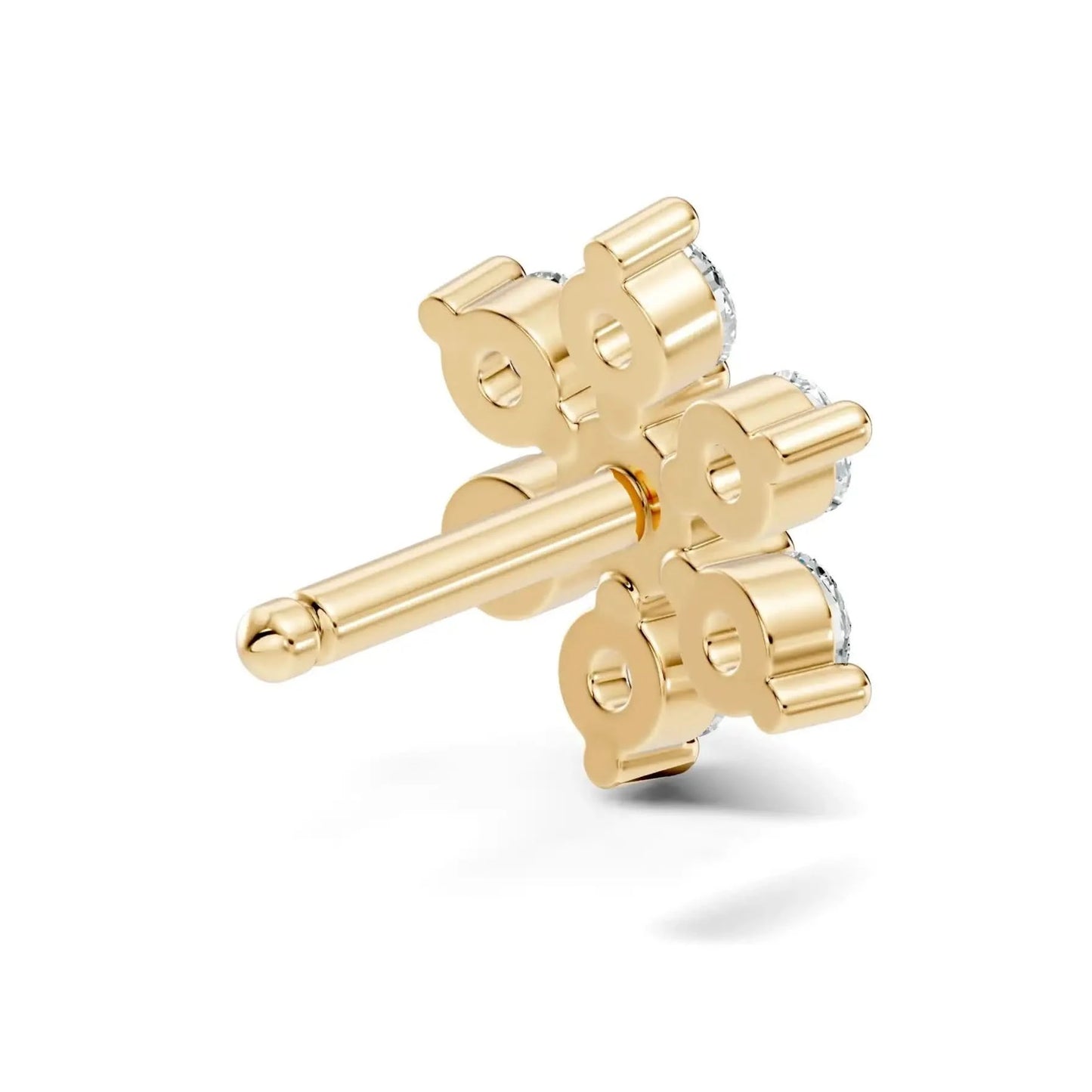 silver Flora Spark Nose Pin