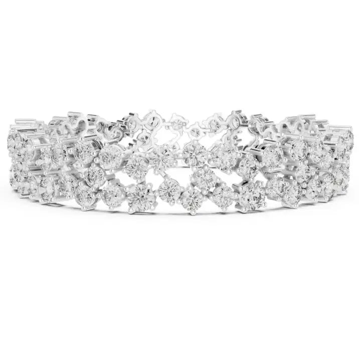 silver Premium Diamond Line Bracelet