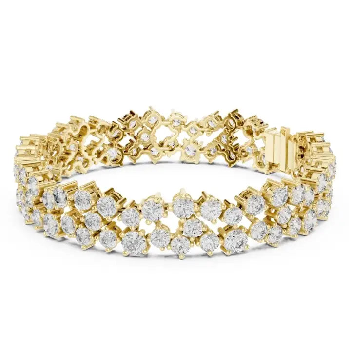 silver Premium Diamond Line Bracelet