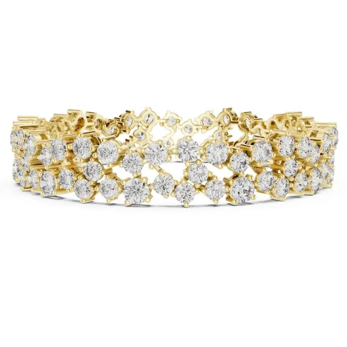 silver Premium Diamond Line Bracelet
