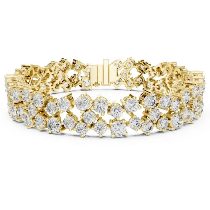 silver Premium Diamond Line Bracelet