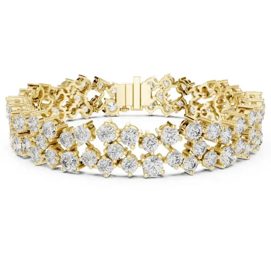 silver Premium Diamond Line Bracelet