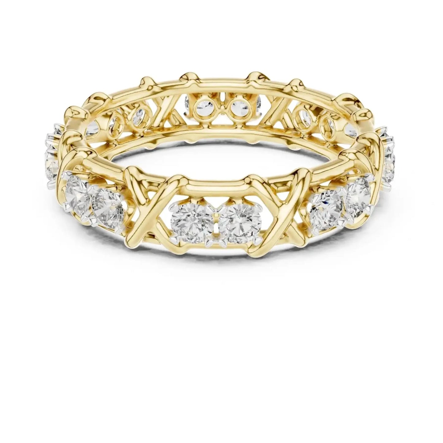 silver Diamond Floral Ring