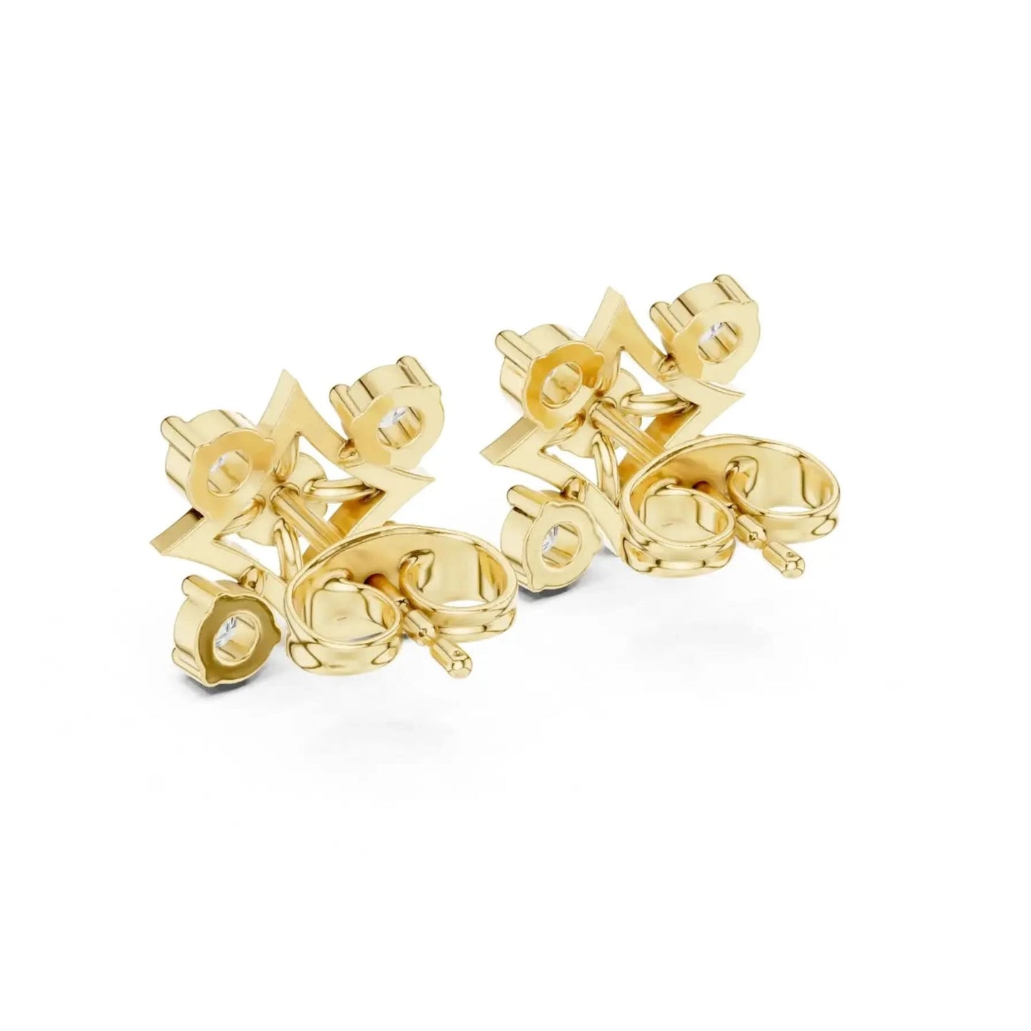 silver Twinkle Star Stud Earrings