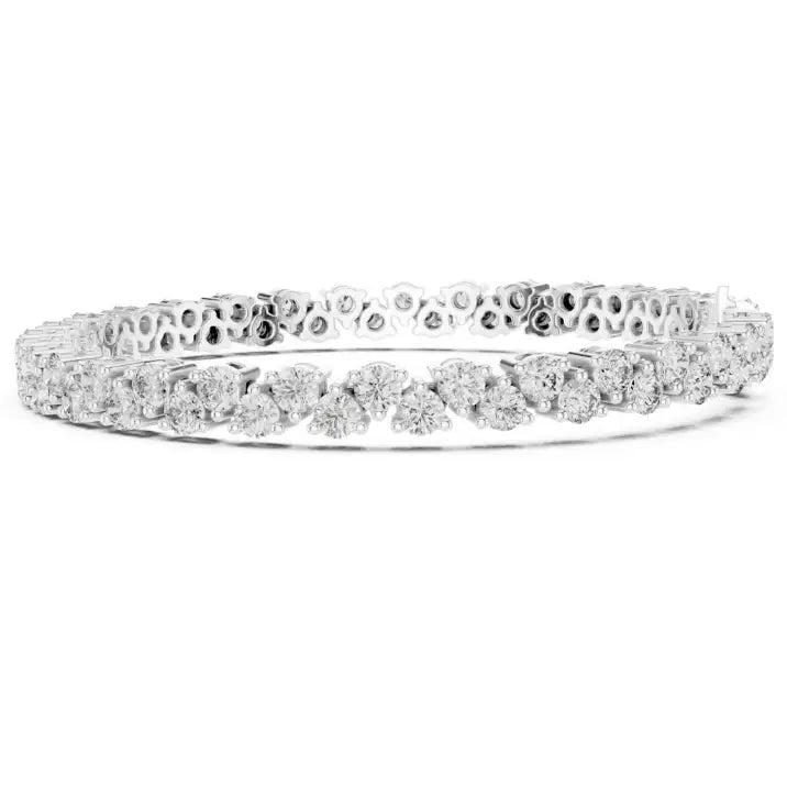 silver Rose Gold Sparkle Bracelet