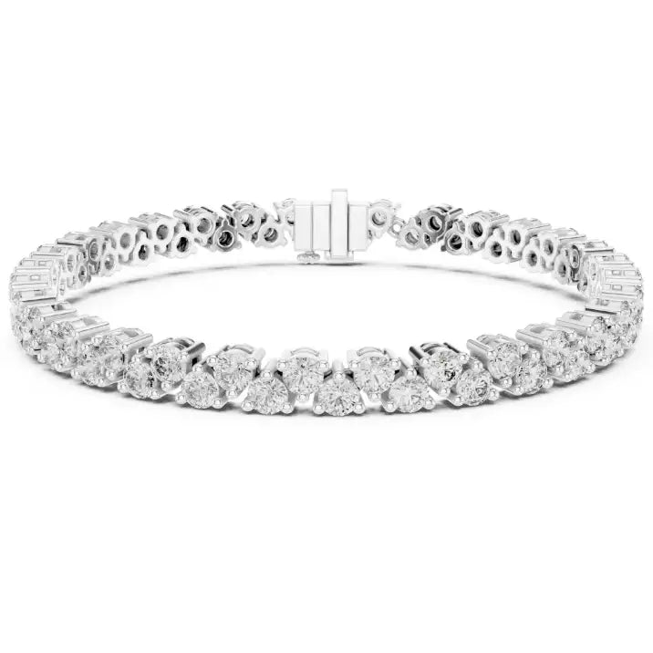 silver Rose Gold Sparkle Bracelet