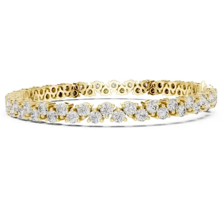 silver Rose Gold Sparkle Bracelet