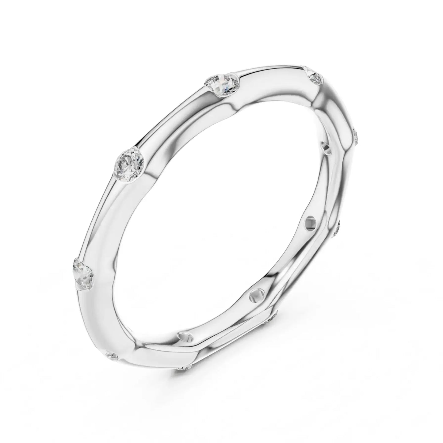 silver Gold Diamond Bangle