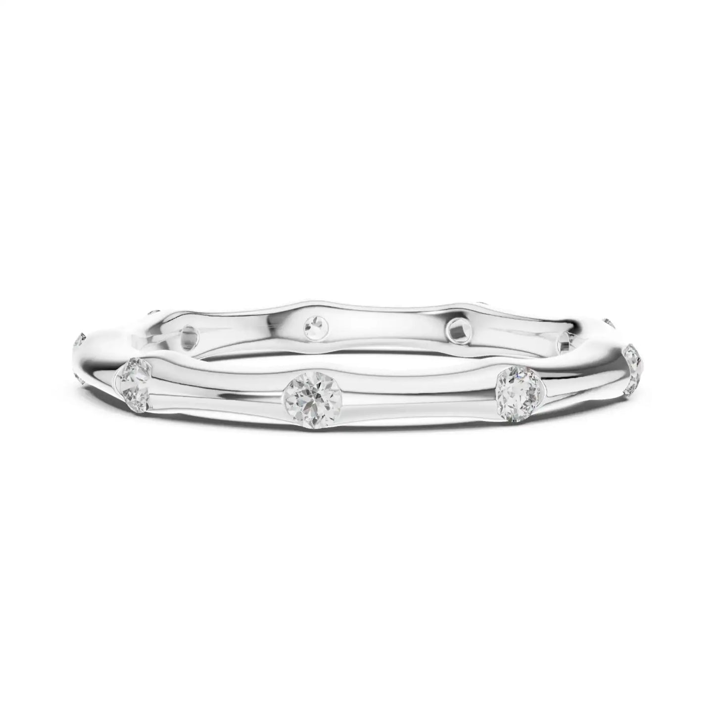 silver Gold Diamond Bangle