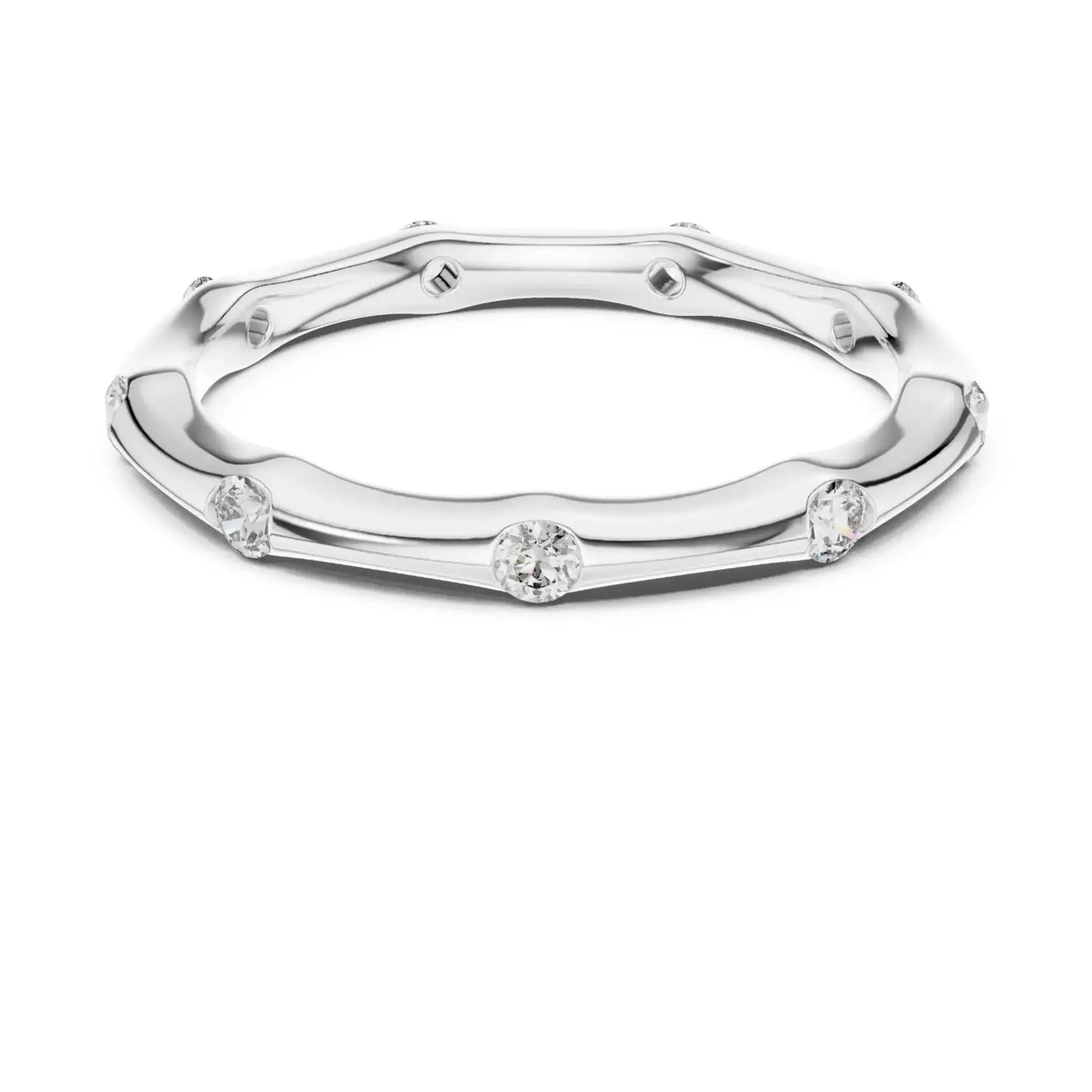 silver Gold Diamond Bangle