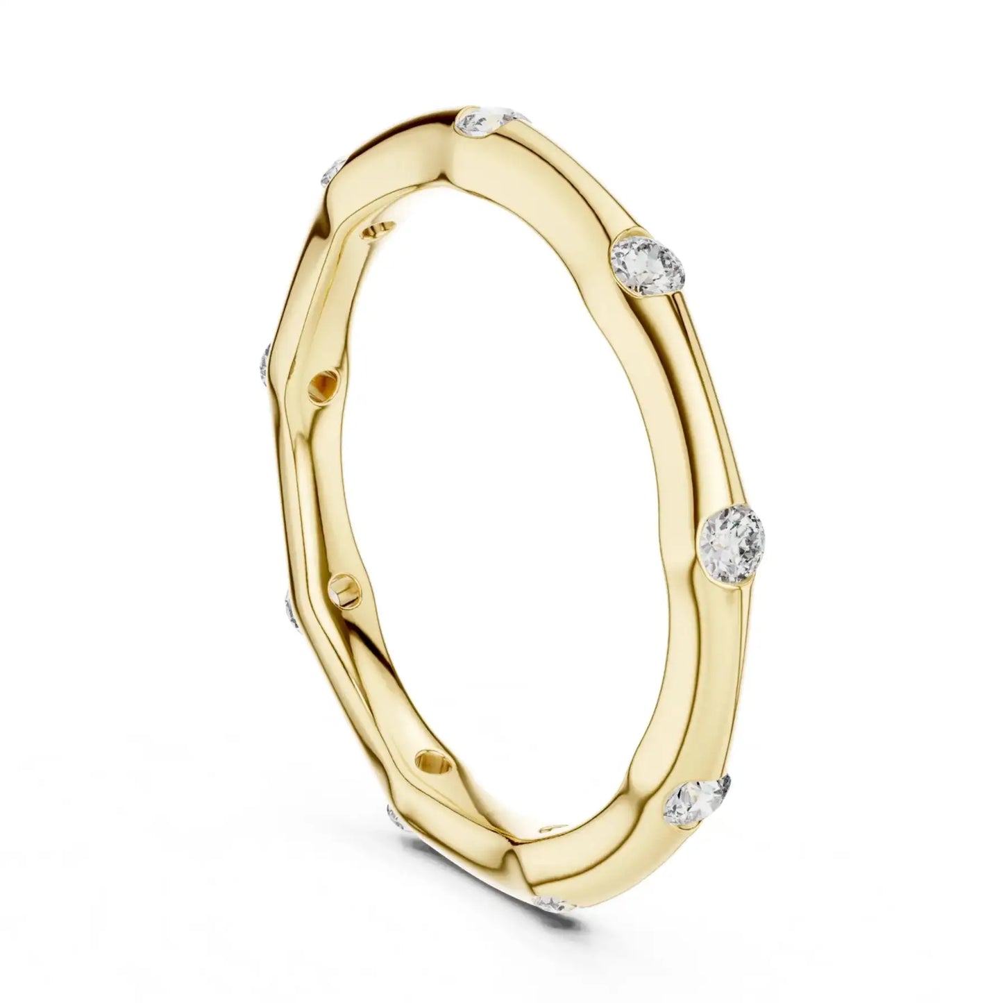 silver Gold Diamond Bangle