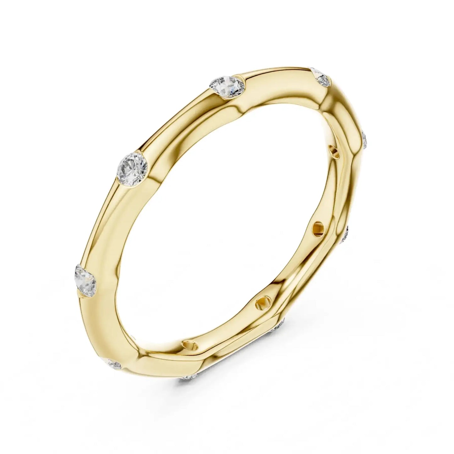 silver Gold Diamond Bangle