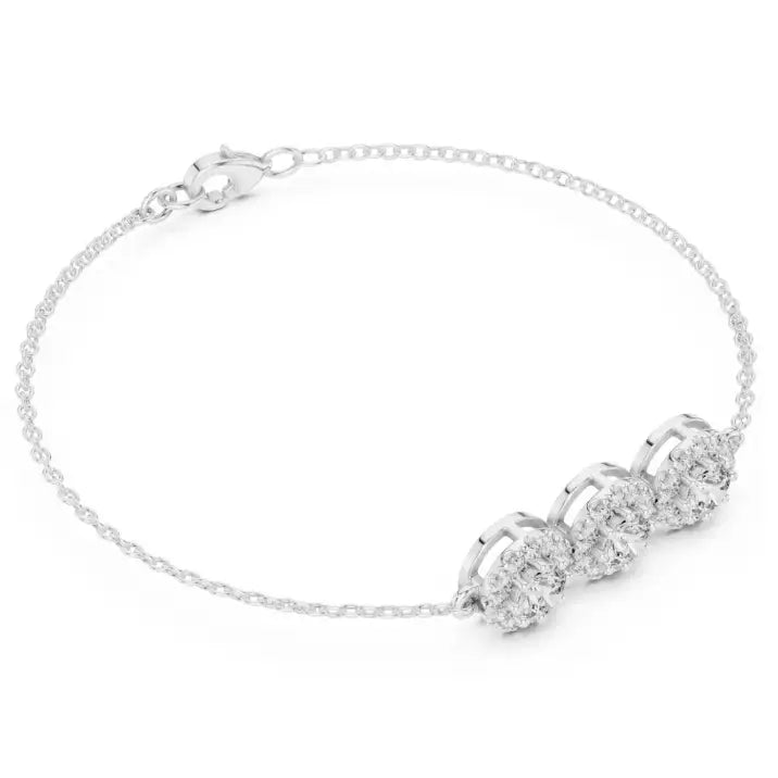 silver Celeste Diamond Bracelet