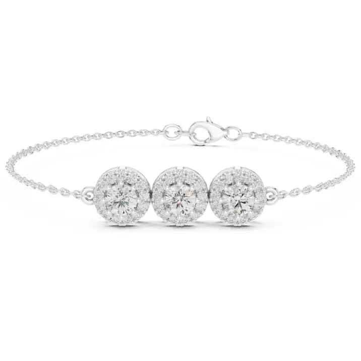 silver Celeste Diamond Bracelet