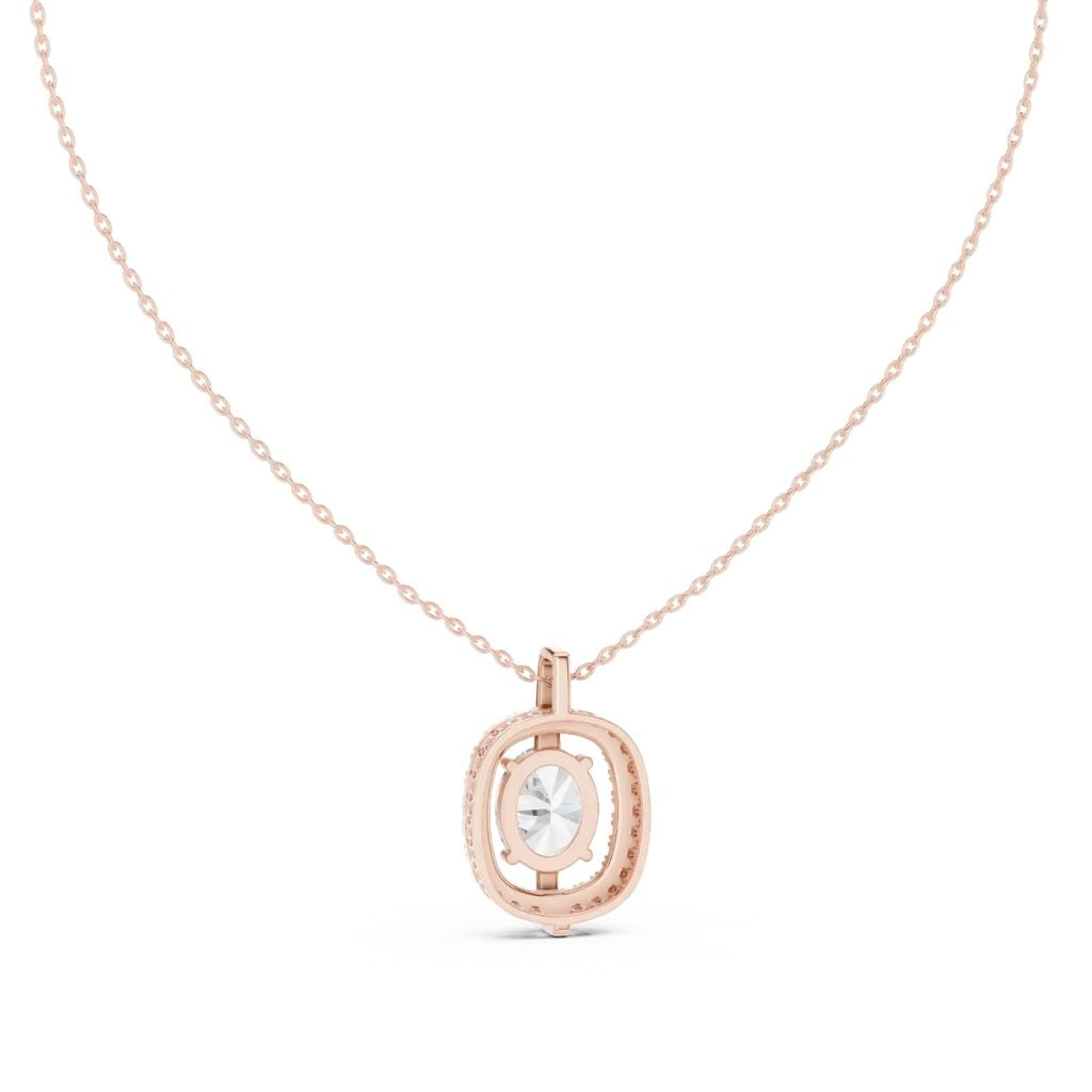 silver Brilliant Halo Pendant