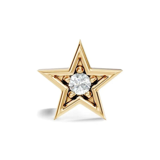 silver Twinkle Star Nose Pin