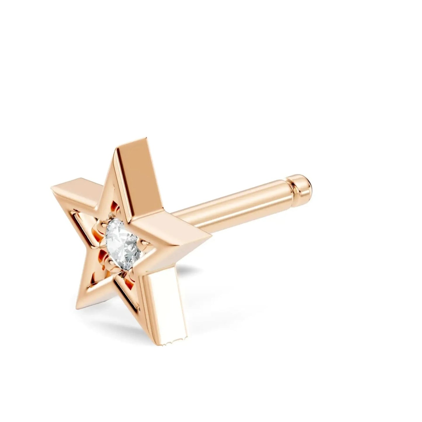 silver Twinkle Star Nose Pin