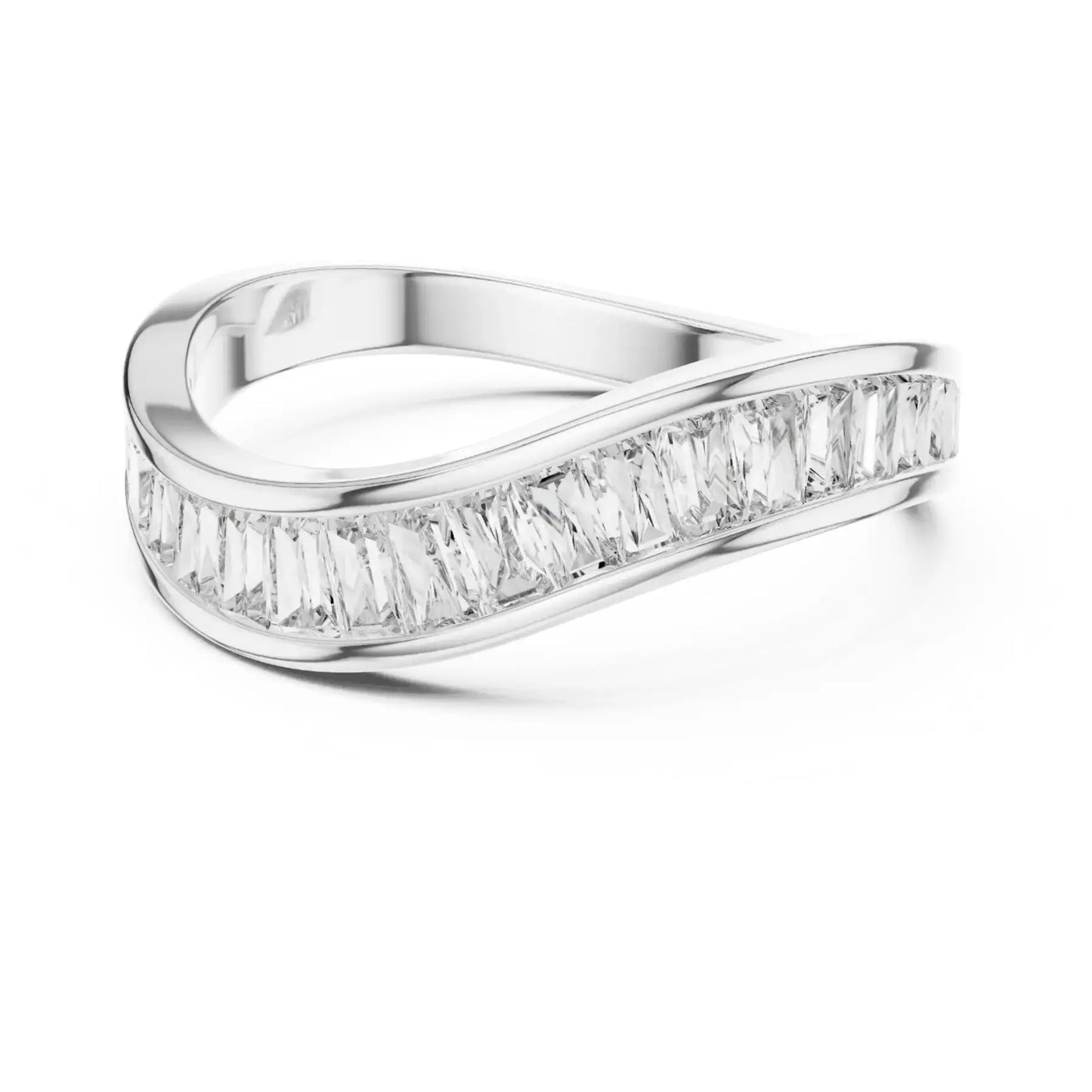 silver Radiant Rose Ring