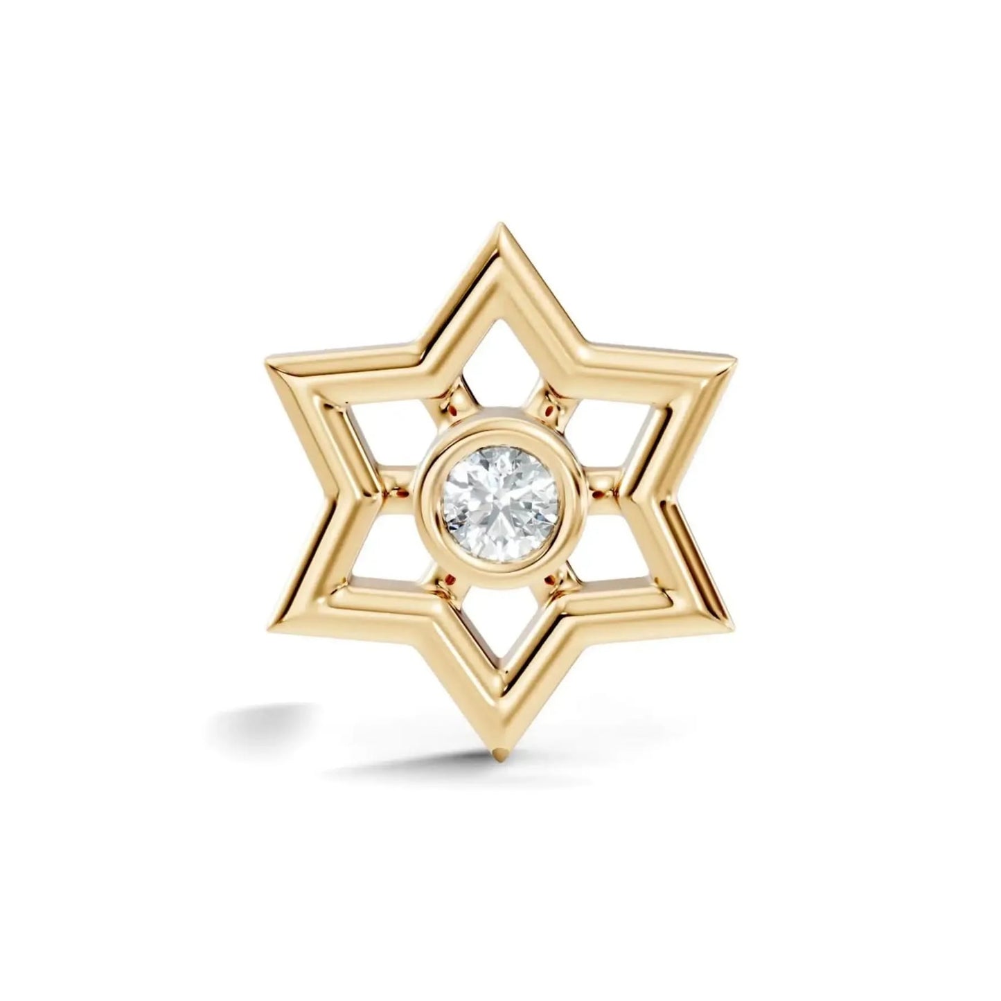 silver Diamond Star Nose Pin