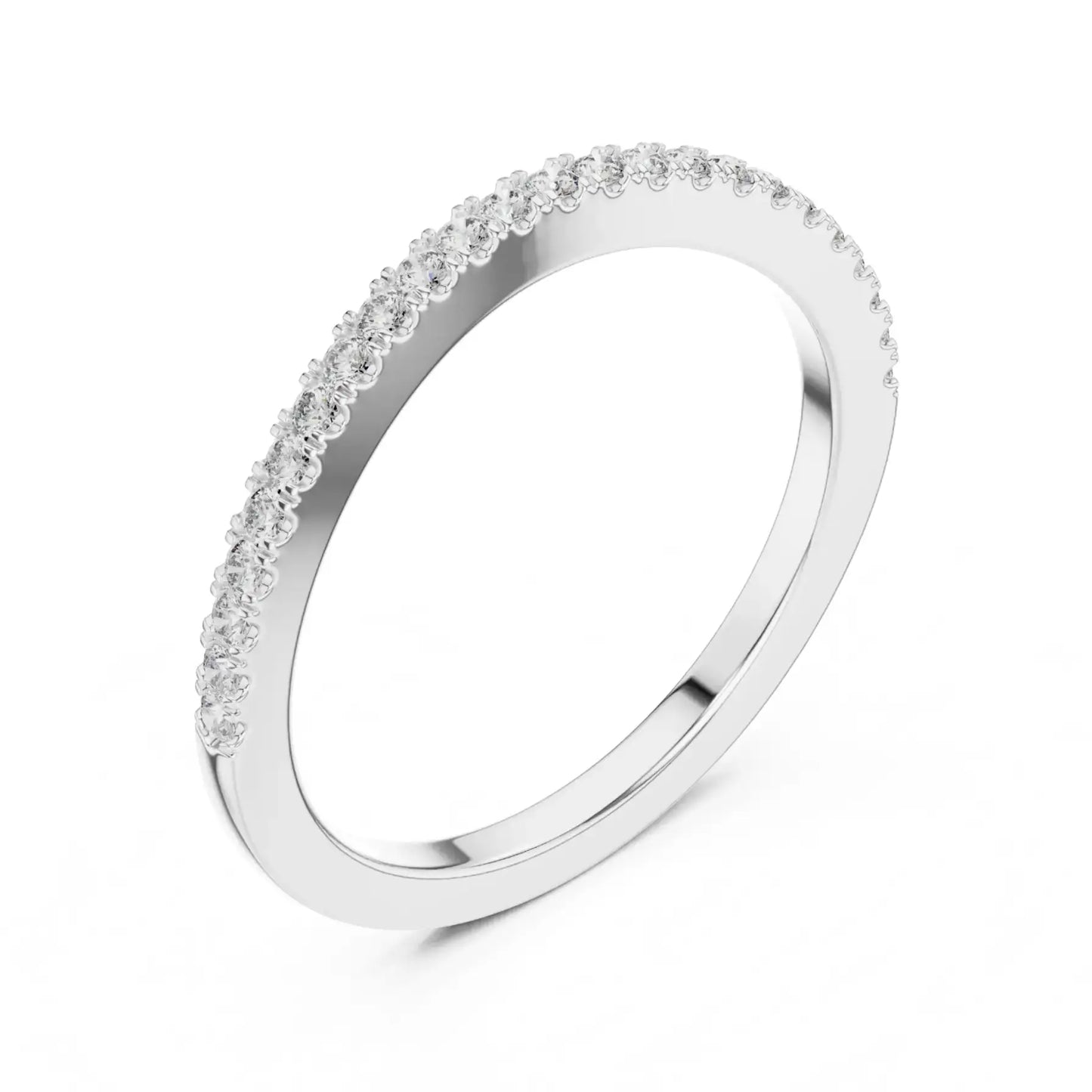 silver Diamond Gold Band