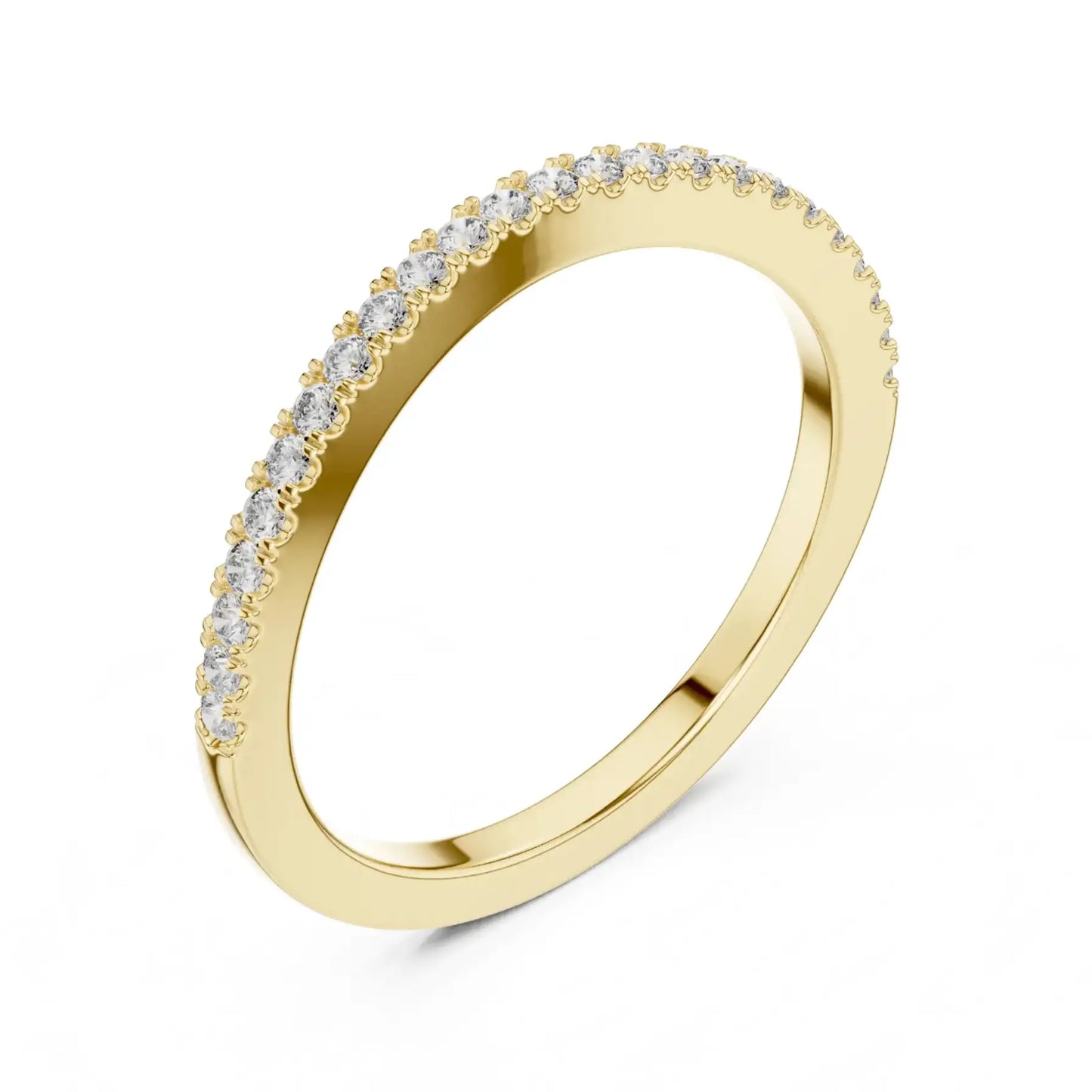 silver Diamond Gold Band