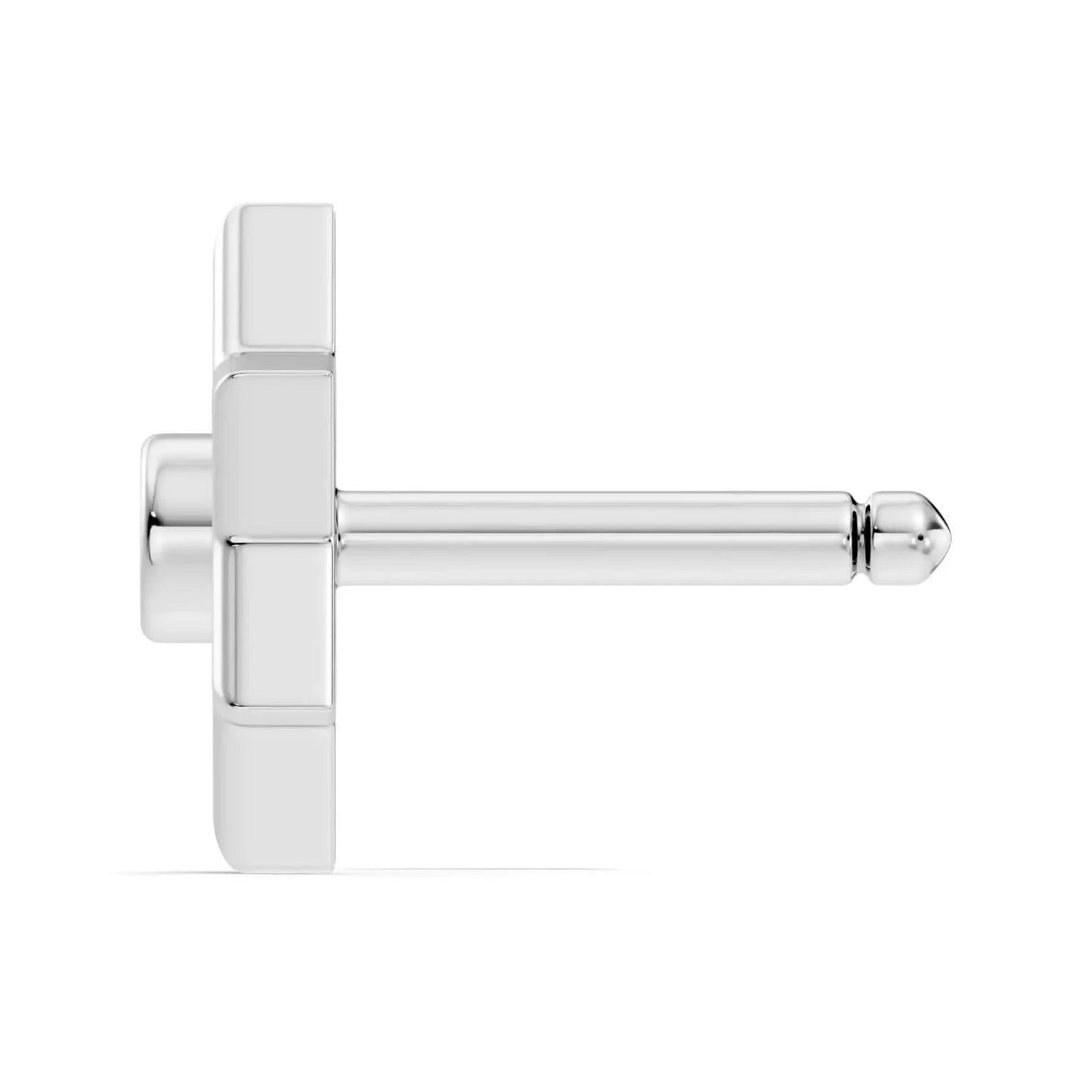 silver Diamond Star Nose Pin