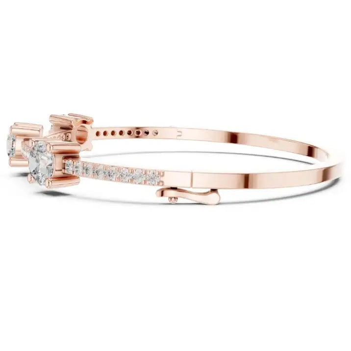 silver Trio Sparkle Diamond Bracelet
