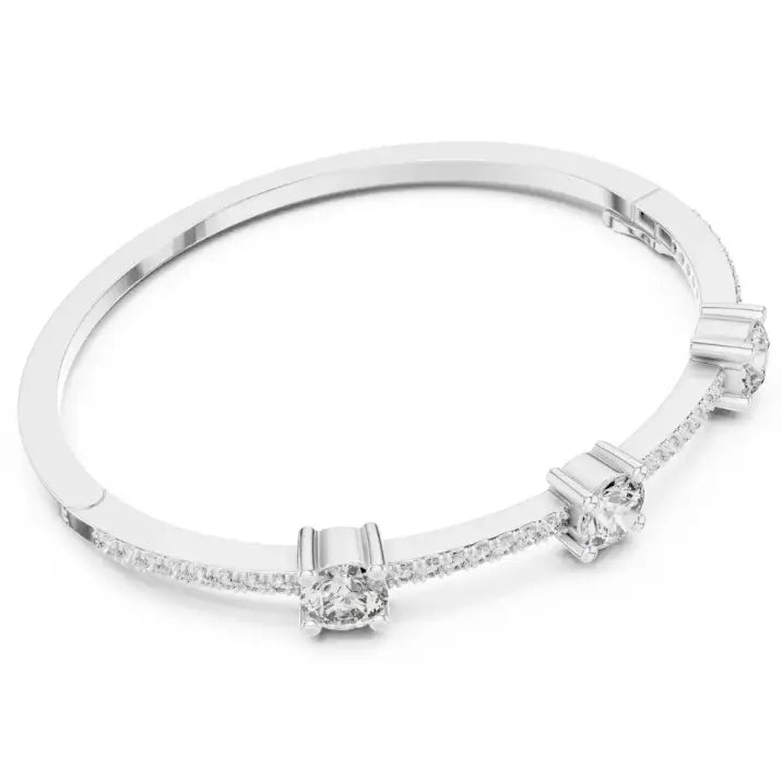 silver Trio Sparkle Diamond Bracelet