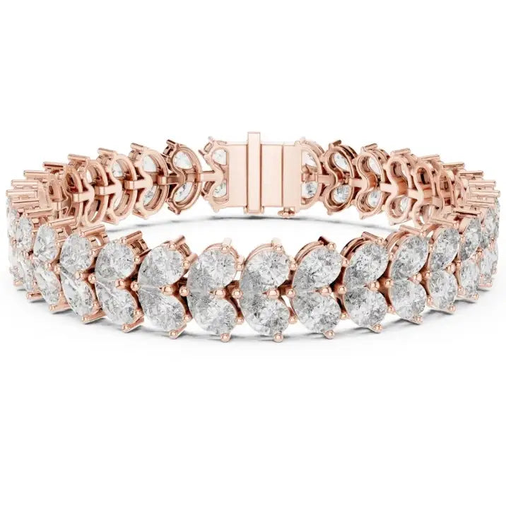 silver Royal Marquise Tennis Bracelet