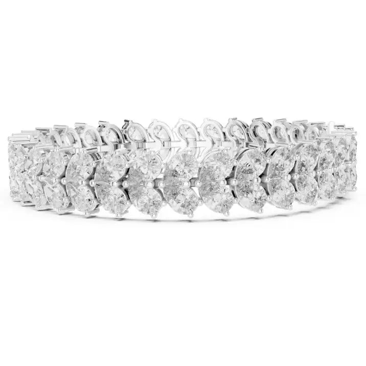 silver Royal Marquise Tennis Bracelet
