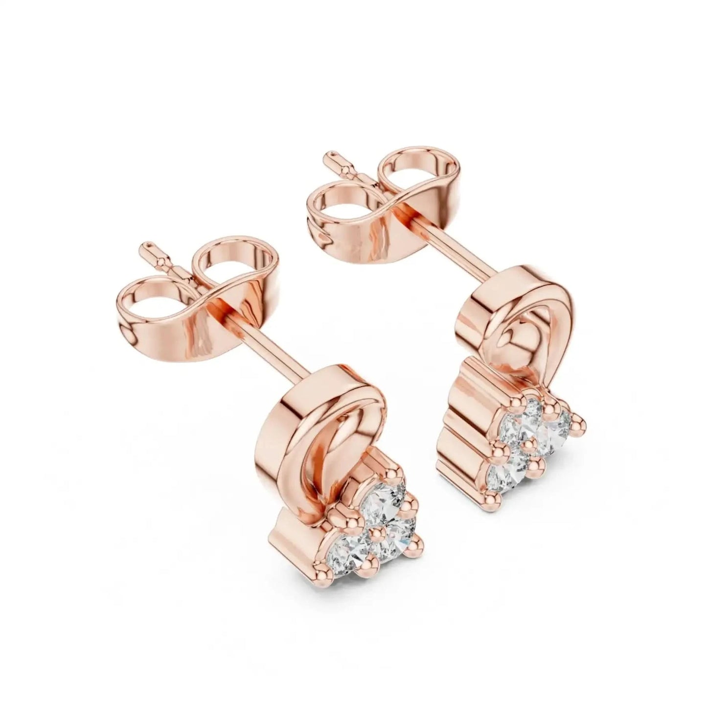 silver Classic Flower Stud Earrings