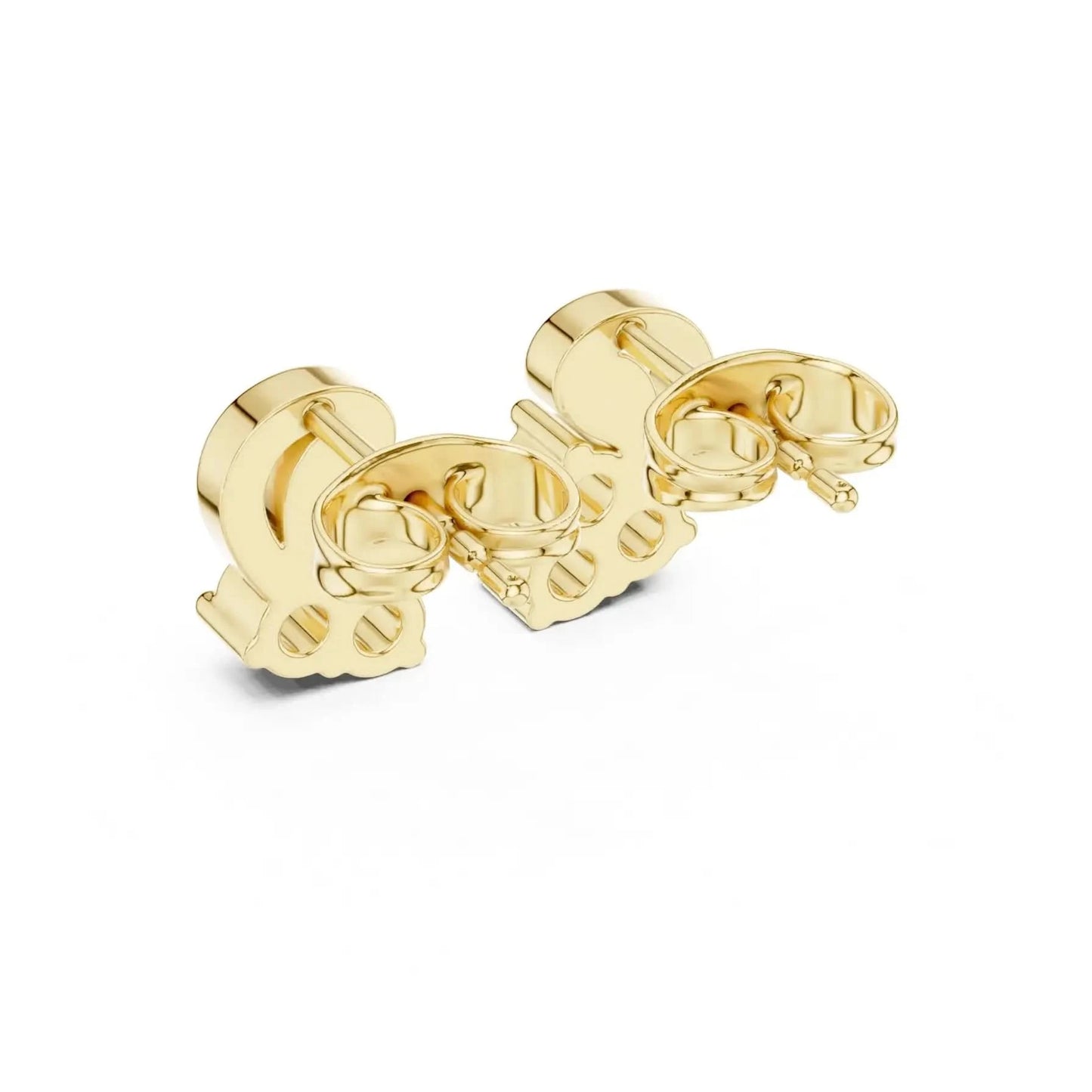 silver Classic Flower Stud Earrings