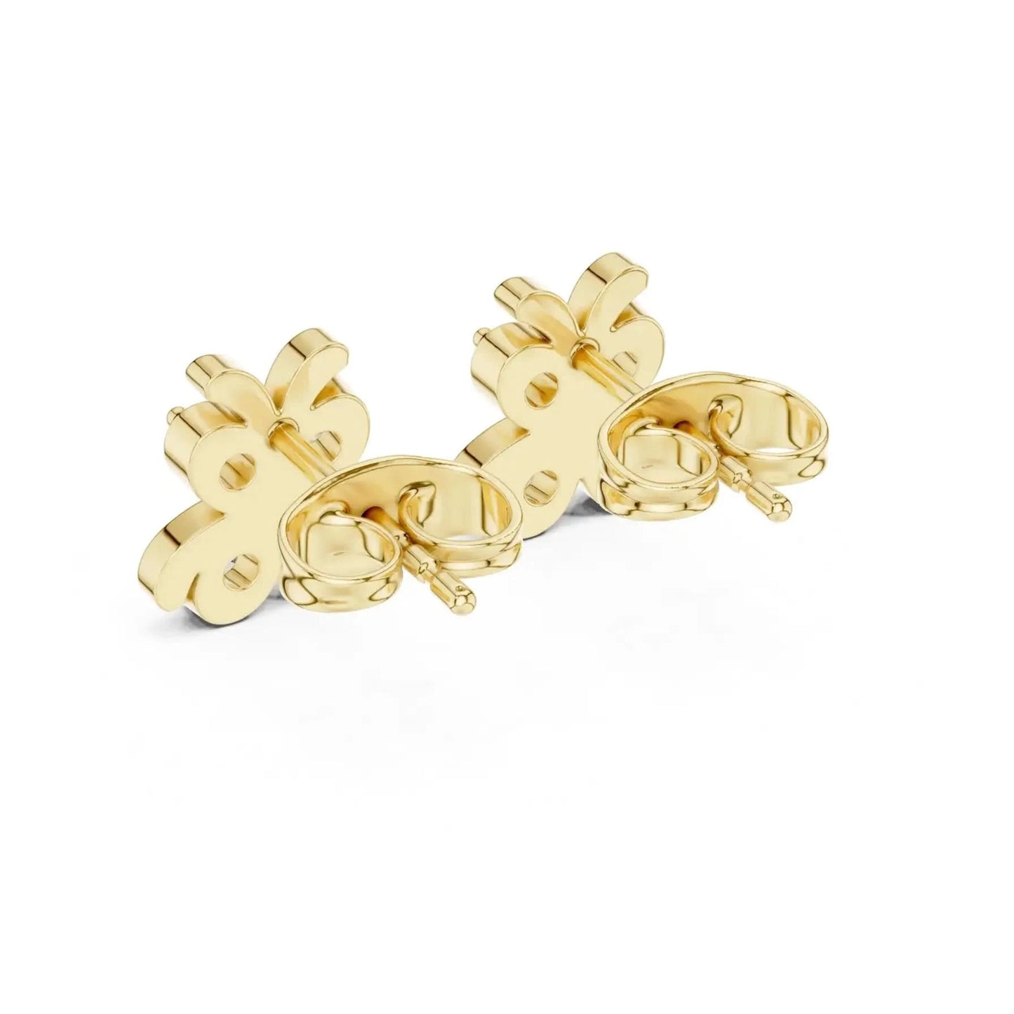 silver Minimal Butterfly Stud Earrings