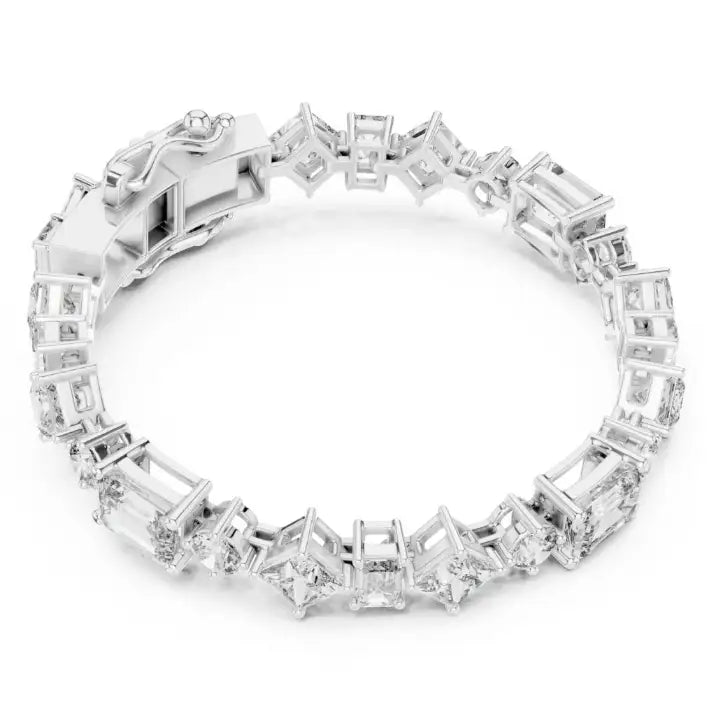 silver Blush Spark Tennis Bracelet