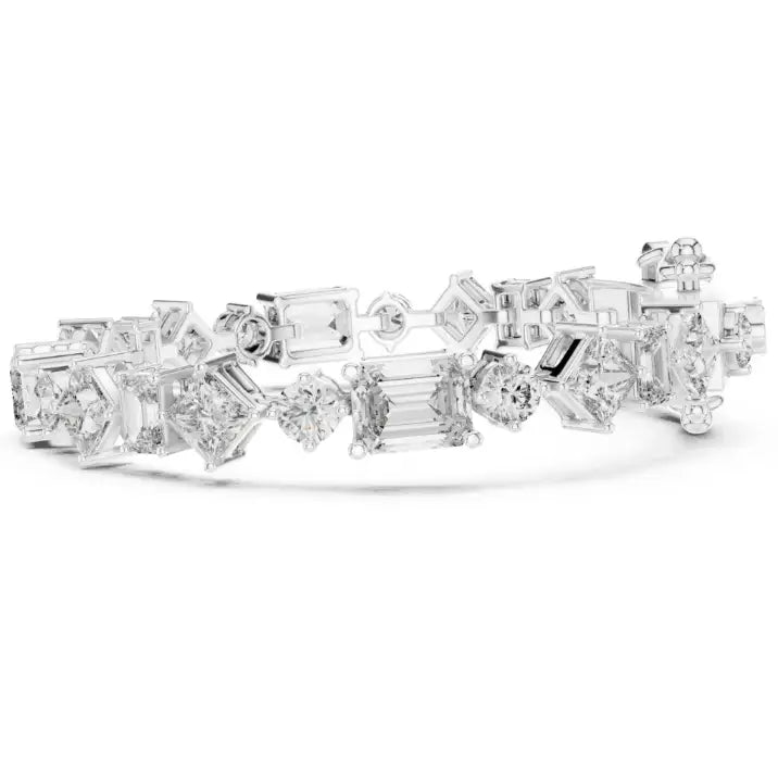 silver Blush Spark Tennis Bracelet
