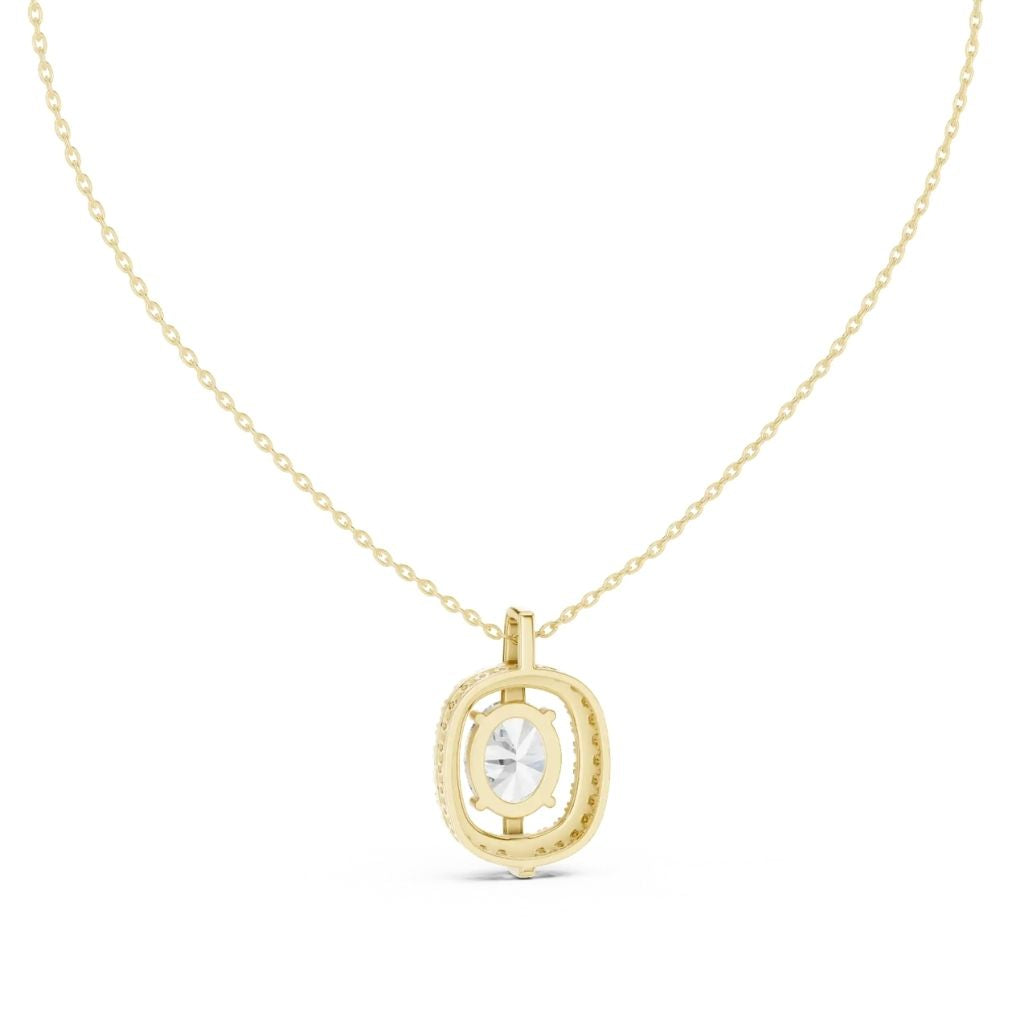 silver Brilliant Halo Pendant