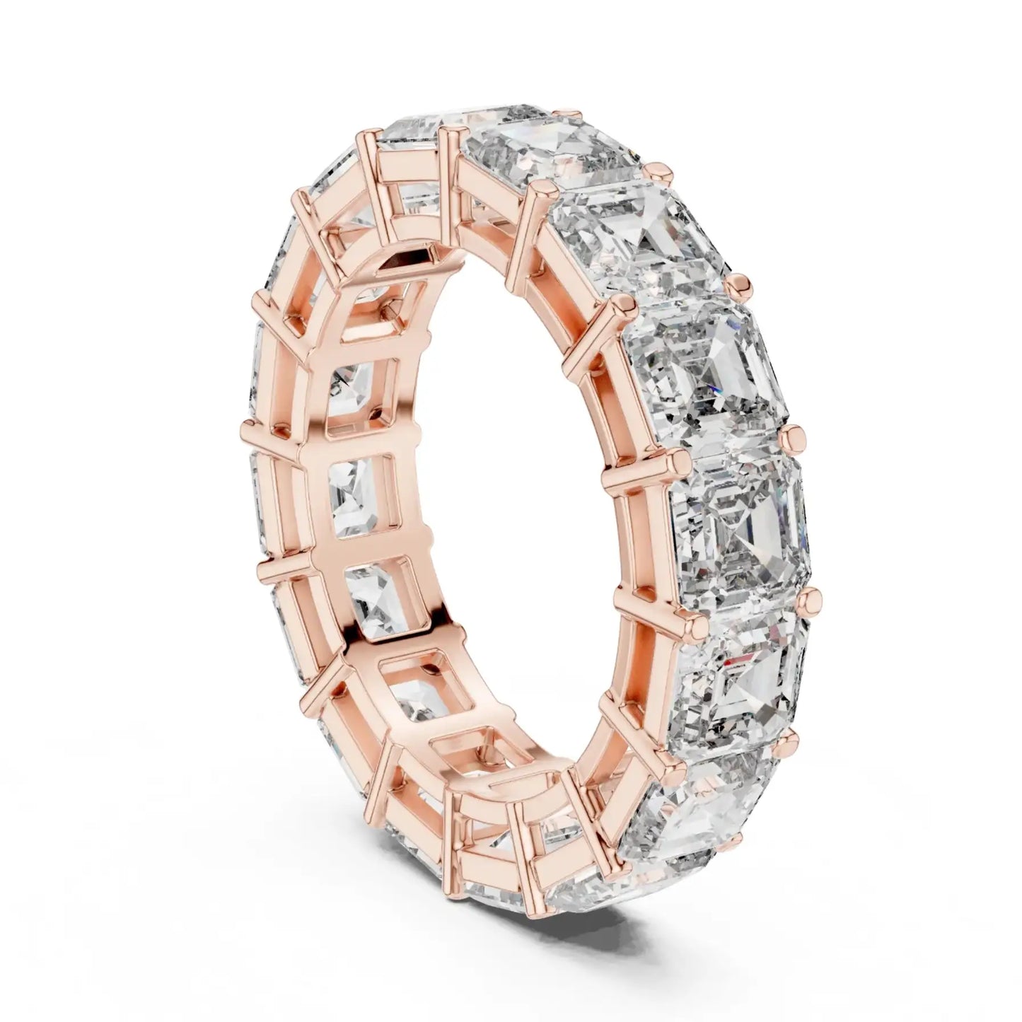 silver Royal Style Diamond Band