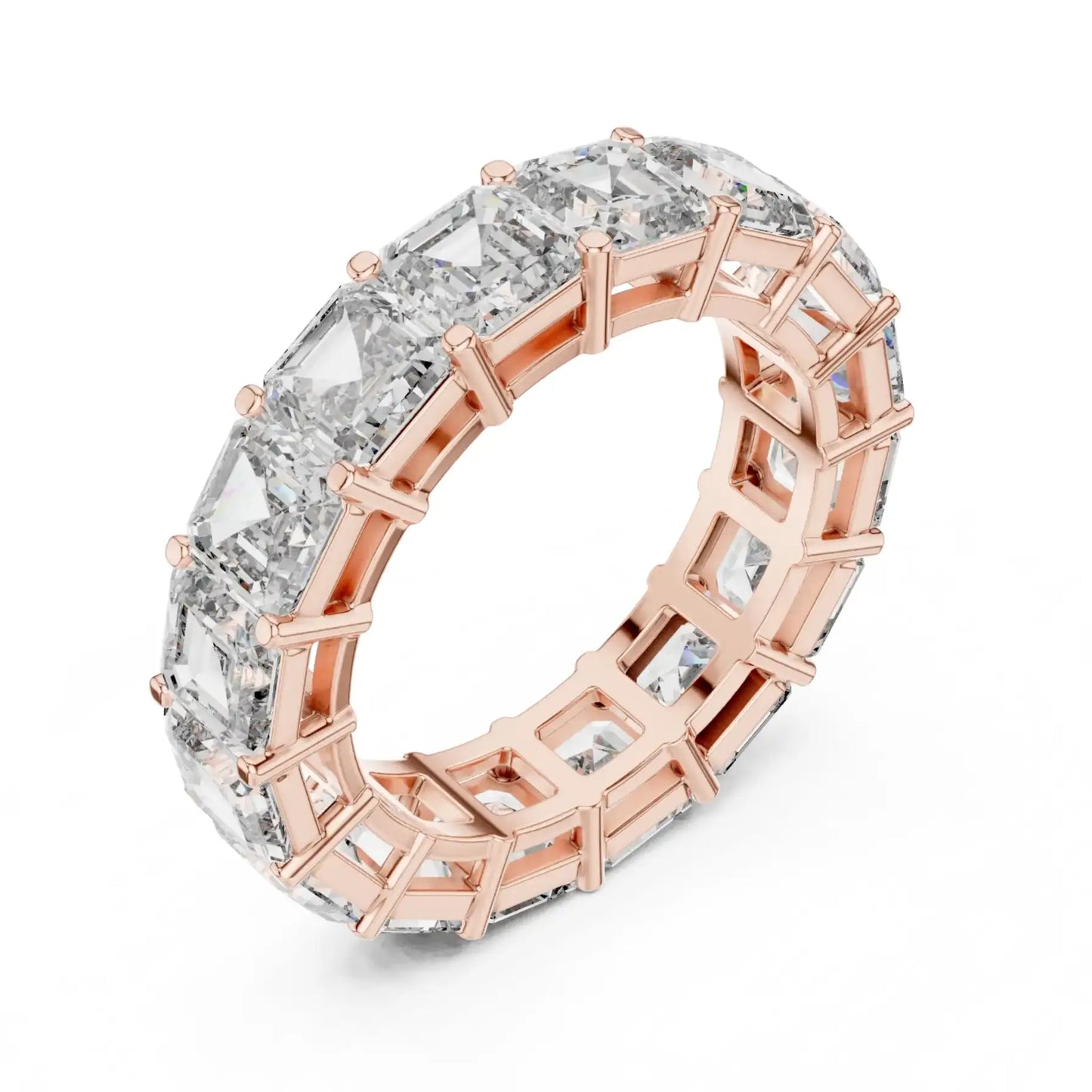 silver Royal Style Diamond Band