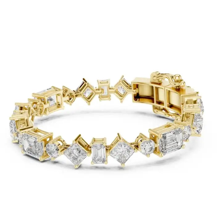silver Blush Spark Tennis Bracelet