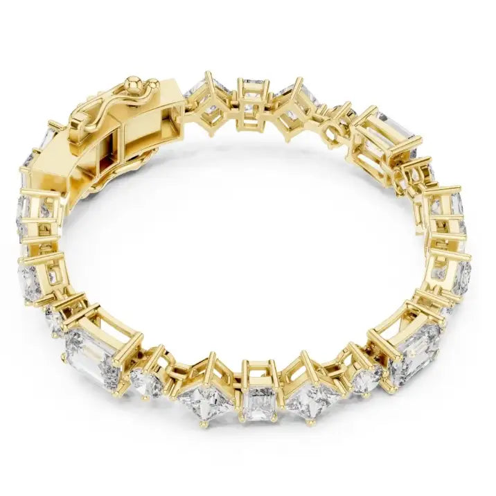 silver Blush Spark Tennis Bracelet
