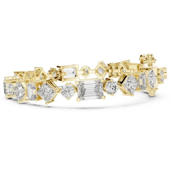 silver Blush Spark Tennis Bracelet