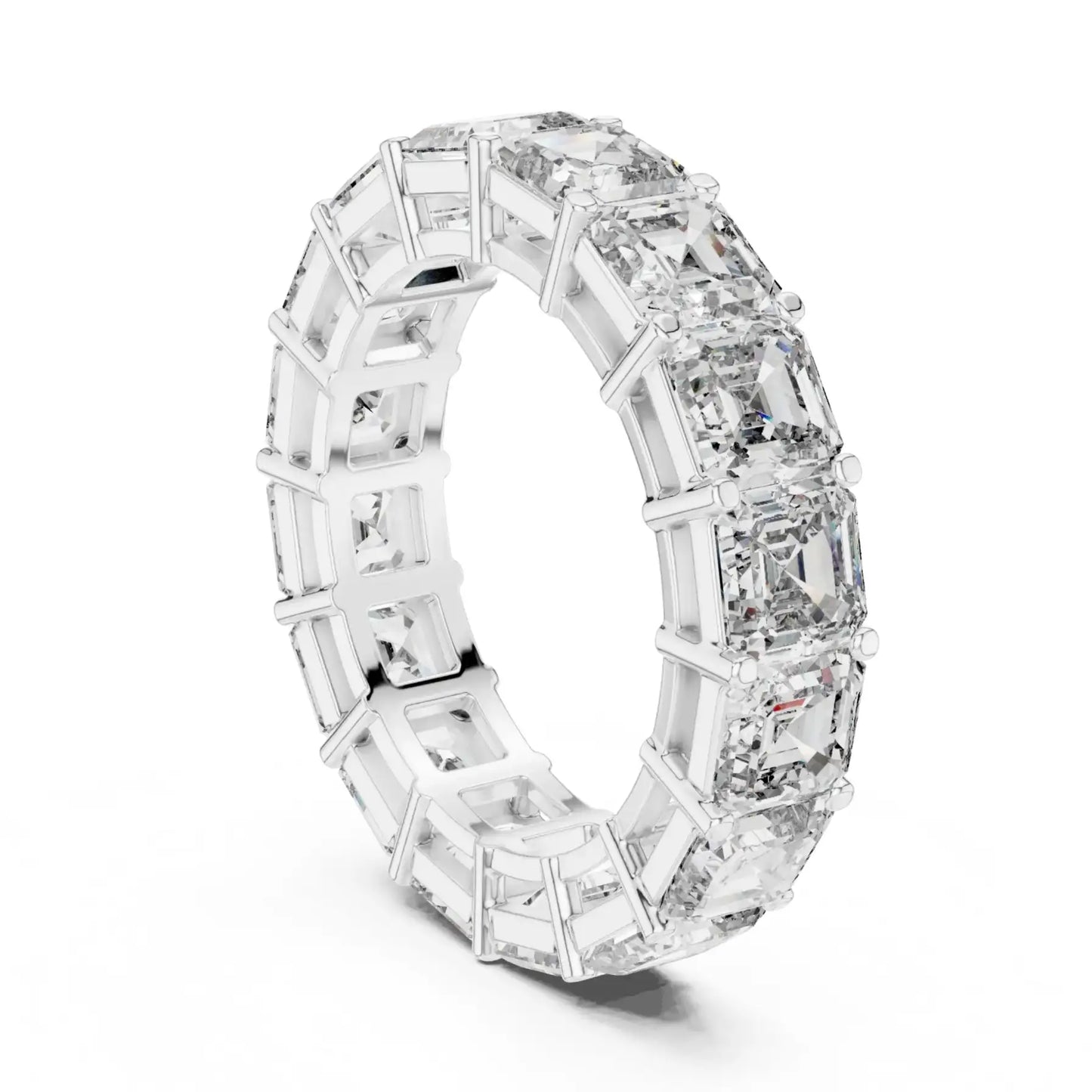 silver Royal Style Diamond Band